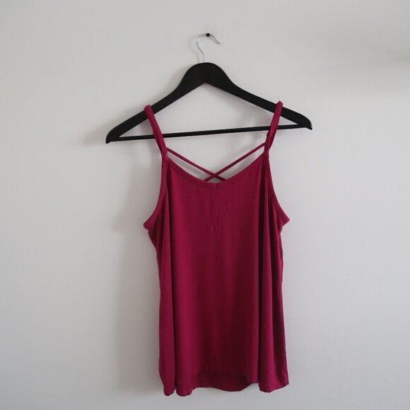 Torrid Super Soft Knits Pink Criss Cross Strappy Tank Top Pink Size 00X - Picture 5 of 5
